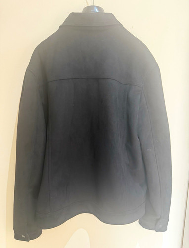 Zara giacca uomo nera suedette - giacca,