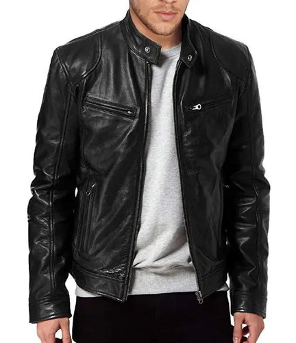 Giacca uomo pelle bomber moto - uomo,