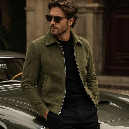 Giubbotto uomo pelle