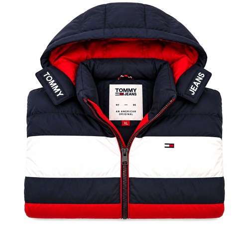 Tommy jeans puffer jacket - jeans, uomo