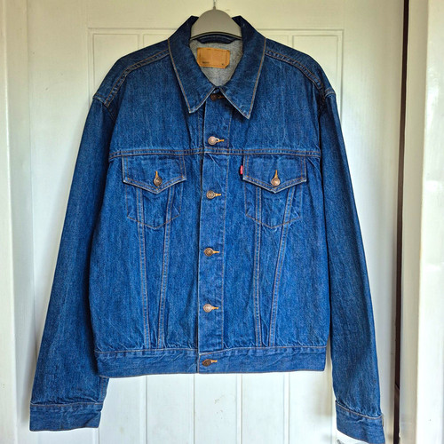 Giacca denim camionista levi - giacca,