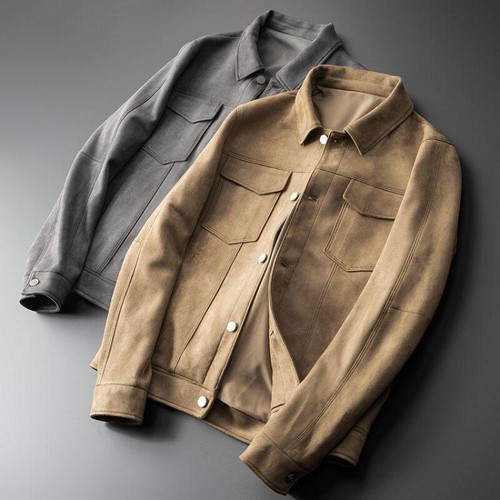 Giacca cappotto uomo ecopelle