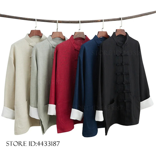 Giacca tang uomo cotone lino - giacca,