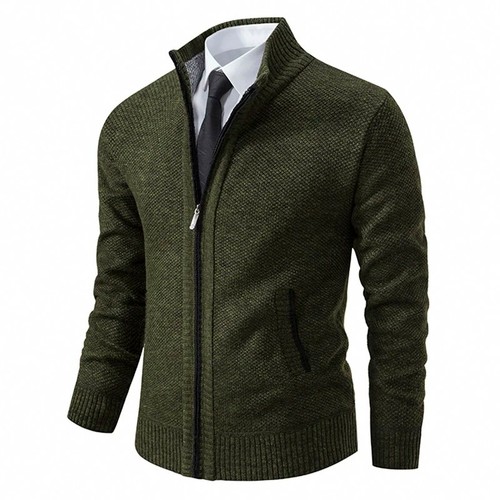 Cardigan uomo foderato pile