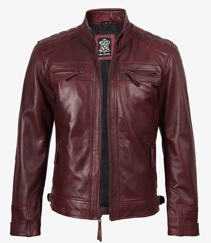 Giacca biker uomo pelle - ,